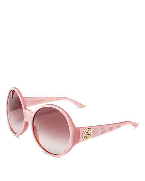 Shop Gucci GG 64MM Round Sunglasses 